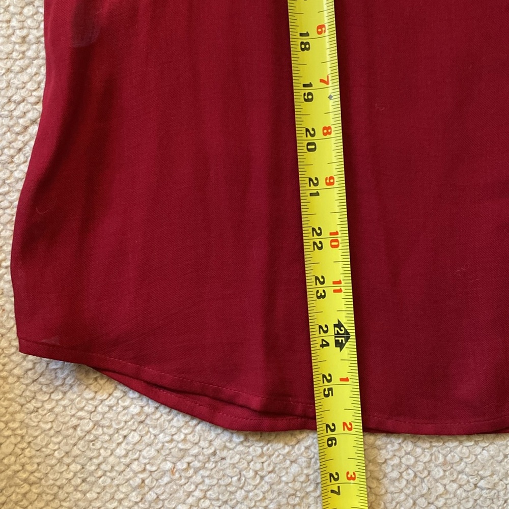 Comptoir des Cotonniers Dark Red Blouse - Picture 8 of 9